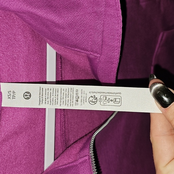 Lululemon Scuba Oversized Half-Zip Hoodie! Nwts! VPLM, Beautiful! XS/S Rare! - Picture 5 of 13